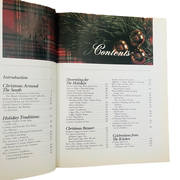 Christmas With Southern Living Hardcover Book Recipes Decor Crafts Vintage 1992 - Picture 4 of 9